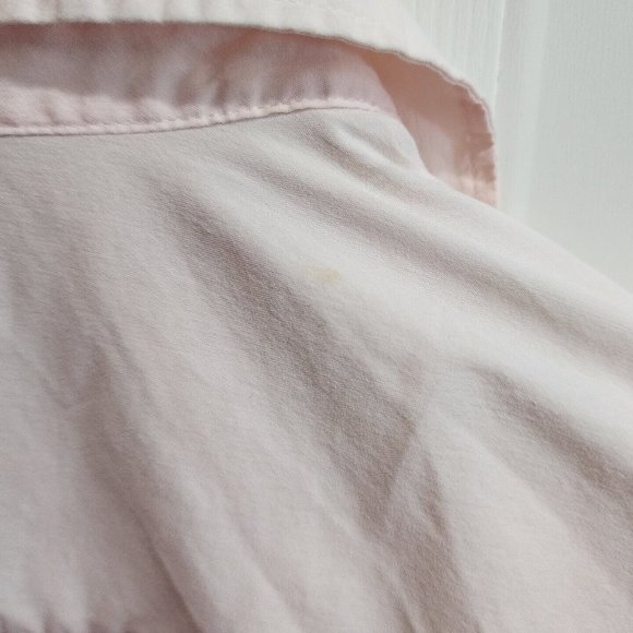 Ann Taylor Women's Long Sleeve Button Up Career Blouse Top Solid Pink Size 10 - Picture 10 of 11